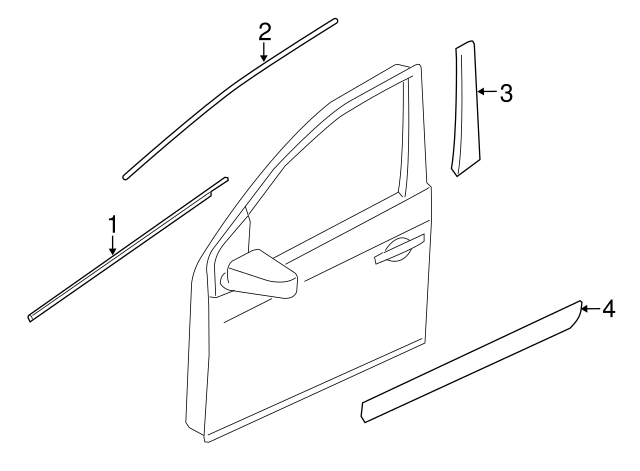 NISSAN SENTRA - Chrome Side Door Trim - Foto 12