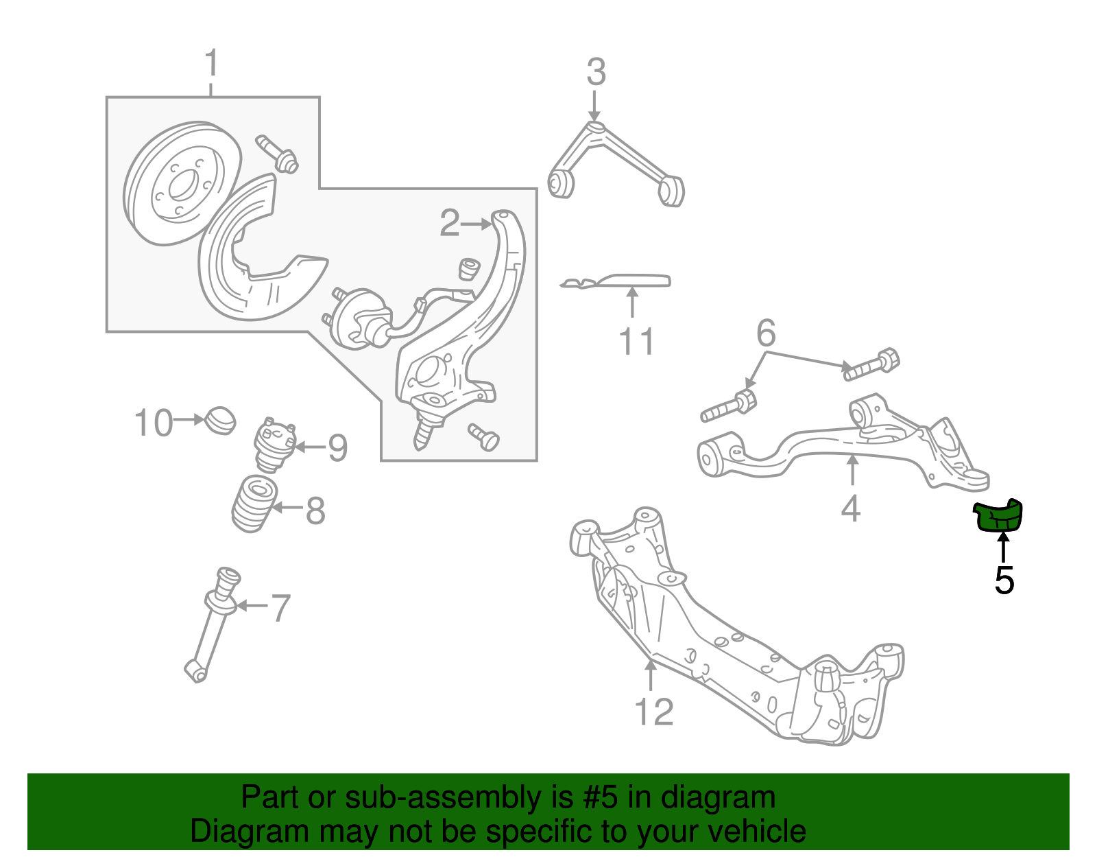 Lower Control Arm Bushing - Ford (XW4Z-3069-AA)