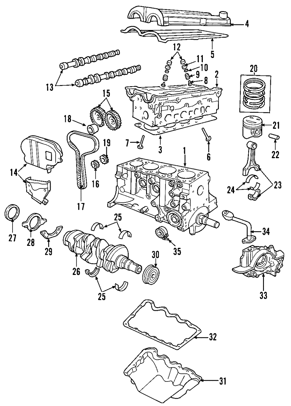 Engine Camshaft Follower - Ford (YS4Z-6500-EAB)