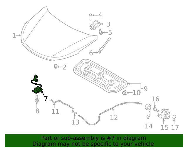 20192023 Hyundai Santa Fe Hood Latch 81134S1000 OEM Parts Online