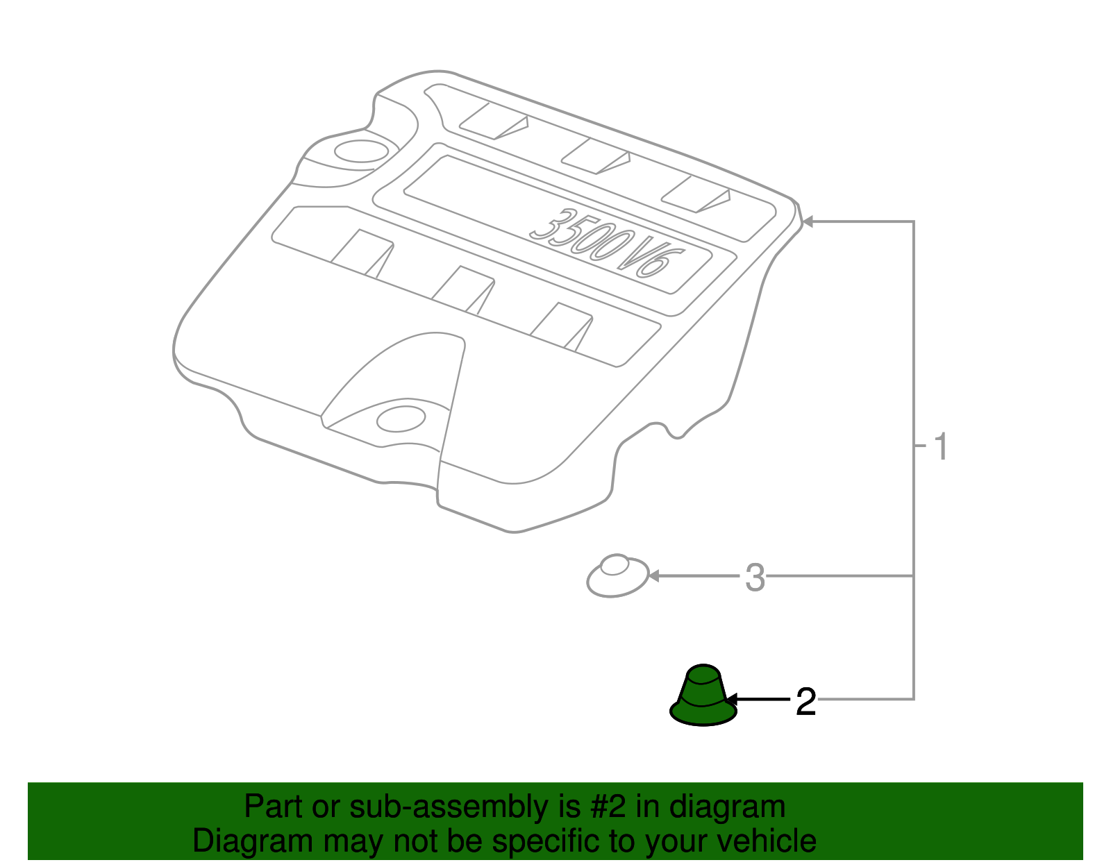 Manifold Shield Grommet - GM (12594875)