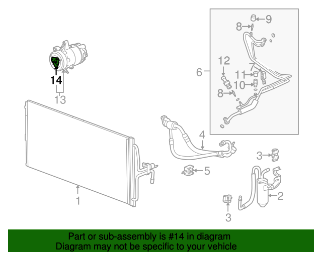 20042009 GM Air Conditioning Compressor Clutch Kit 89018605 GMPartsNow