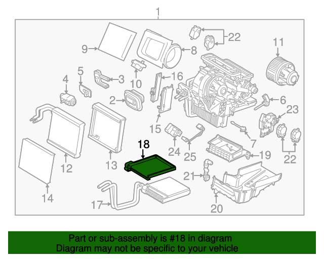 GV6Z18658A Heater Core Seal 20172019 Ford Ford OEM Parts Direct