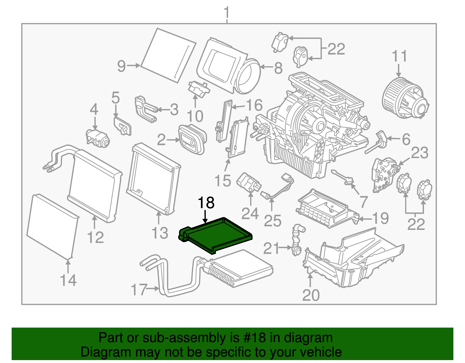 Heater Core Seal - Ford (GV6Z-18658-A)