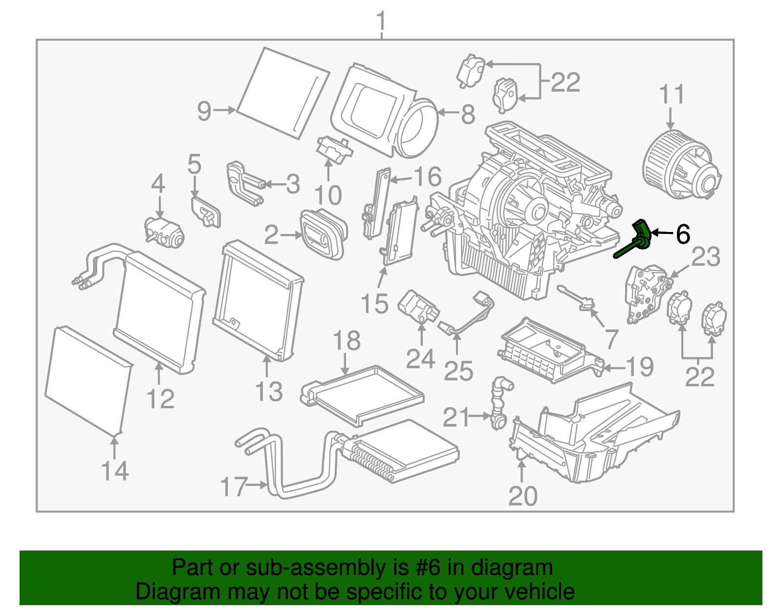 Motorcraft™ A/C Evaporator Temperature Sensor - Ford (YH-1965)