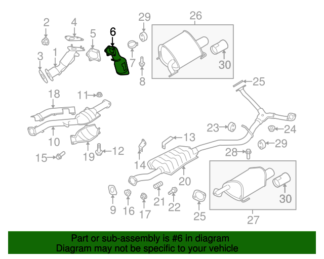 44620AB44A Catalytic Converter 20082009 Subaru DiscMonster