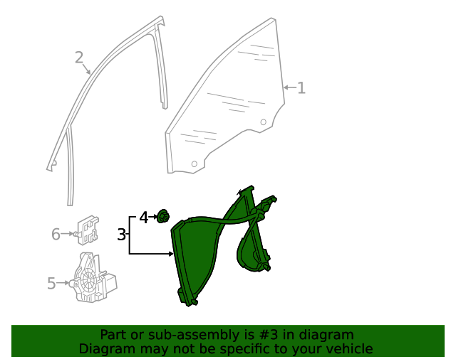 2019-2024 Audi Q3 Window Regulator 83A-837-462 | Audi USA Parts