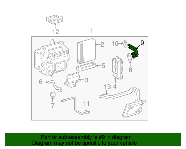 20012005 Toyota RAV4 A/C Evaporator Drain 8871042050