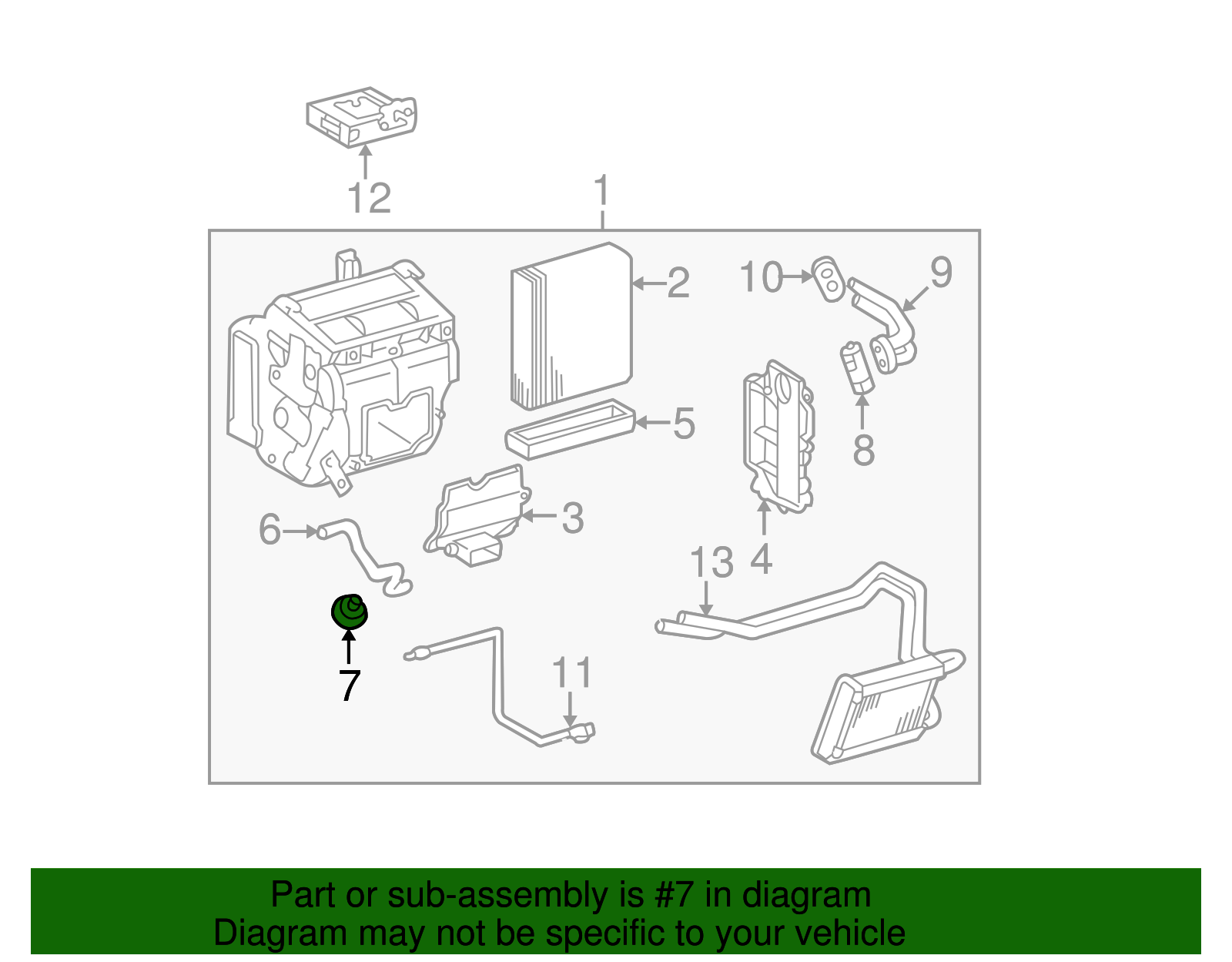 A/C Refrigerant Line Grommet - Toyota (88467-42010)