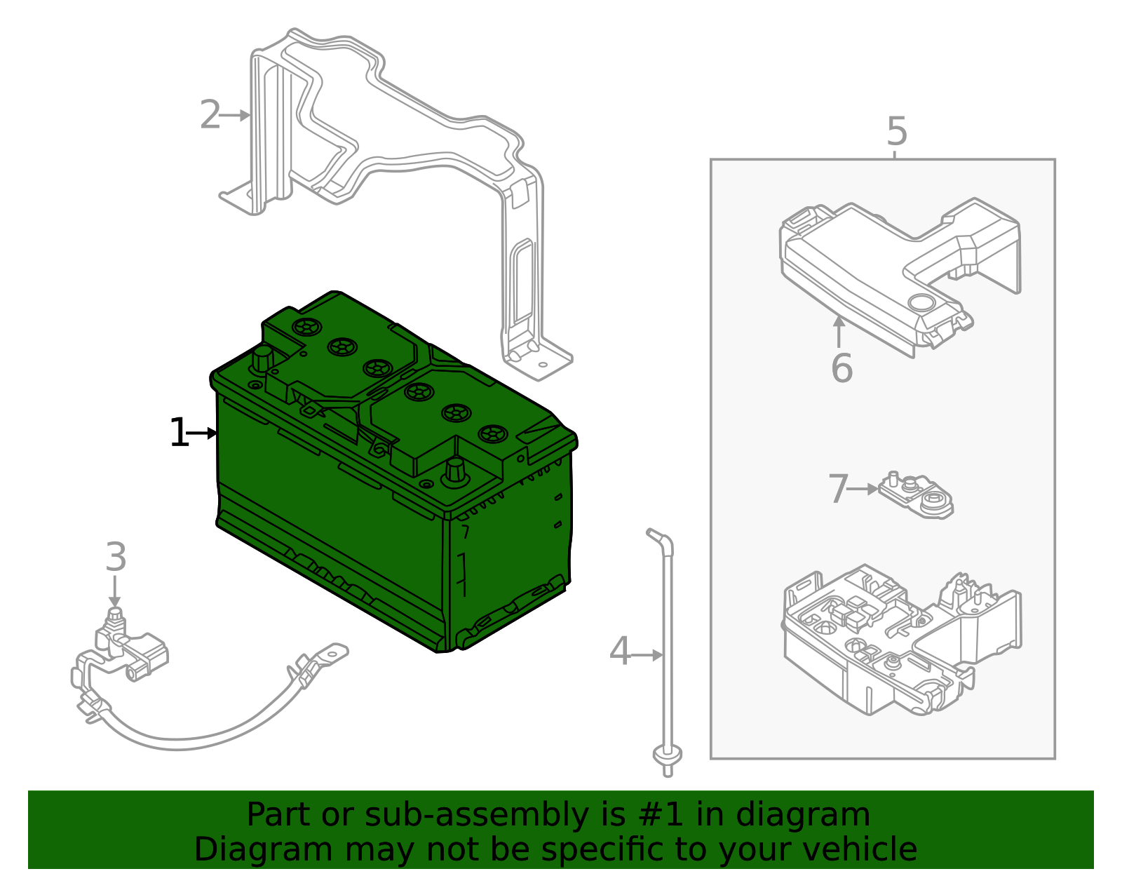 2022-2025 Genesis GV70 Battery 37110-CG820 | Hyundai OEM Parts Superstore