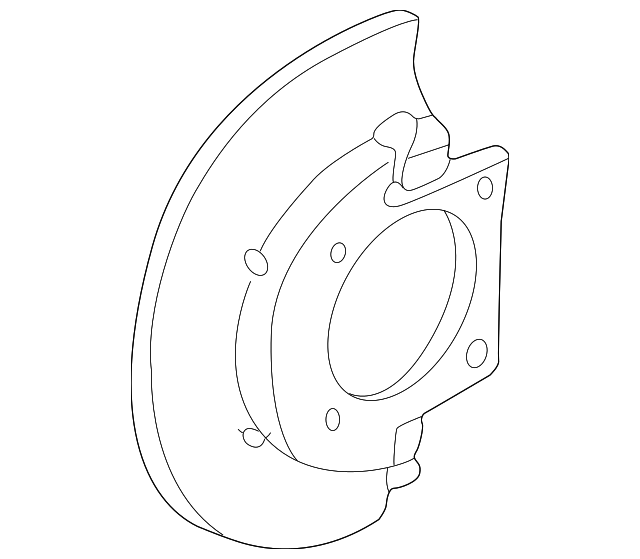 19992024 GM Front Brake Dust Shield 25846355 GM