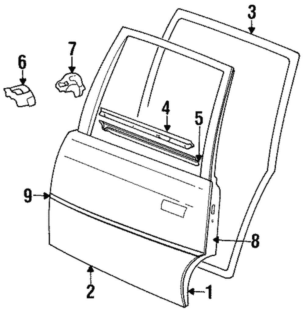 Molding Kit, R/D Lower - GM (20495928)