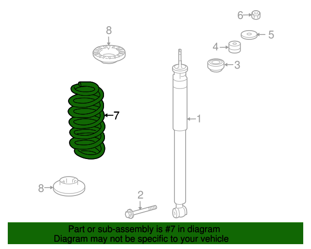 4513240304 Coil Spring 20082015 Smart Fortwo MercedesBenz USA Parts