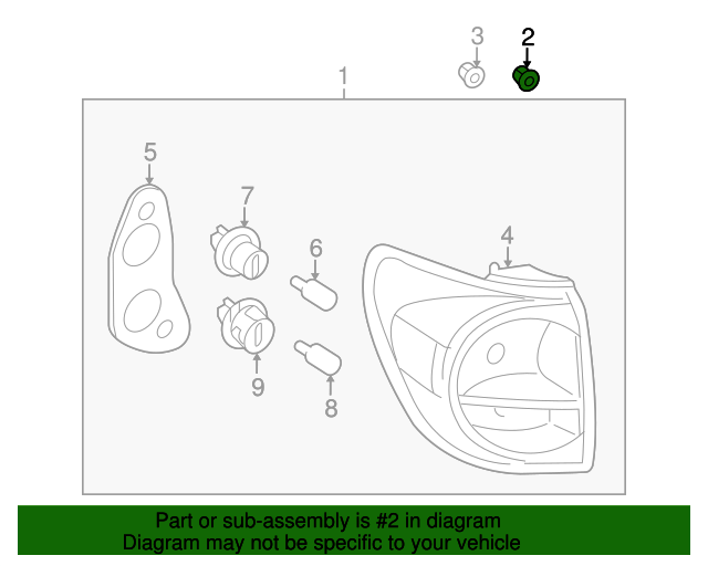 814960E020 Tail Lamp Assembly Guide 20072023 Toyota OEM Genuine