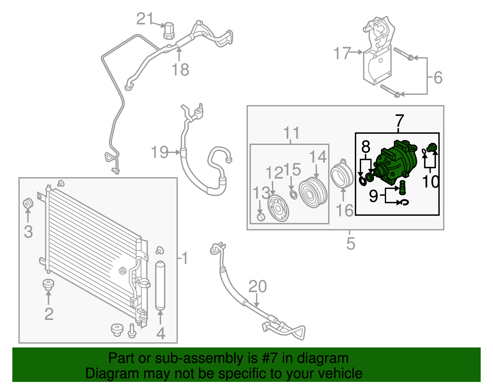 Air Conditioning Compressor - GM (96618810)