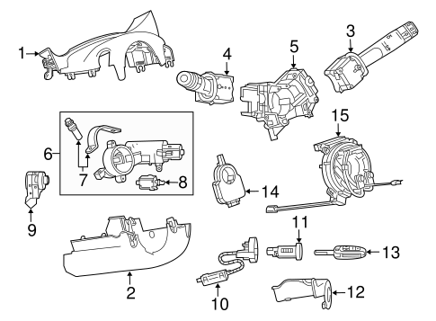 GM OEM Steering Column-Ignition Switch 23276089