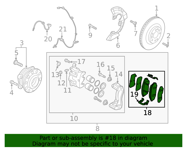 20222023 Kia Carnival Brake Pads 58101R0A00