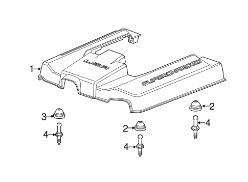 Engine Appearance Cover for 2015 Chevrolet Camaro #1