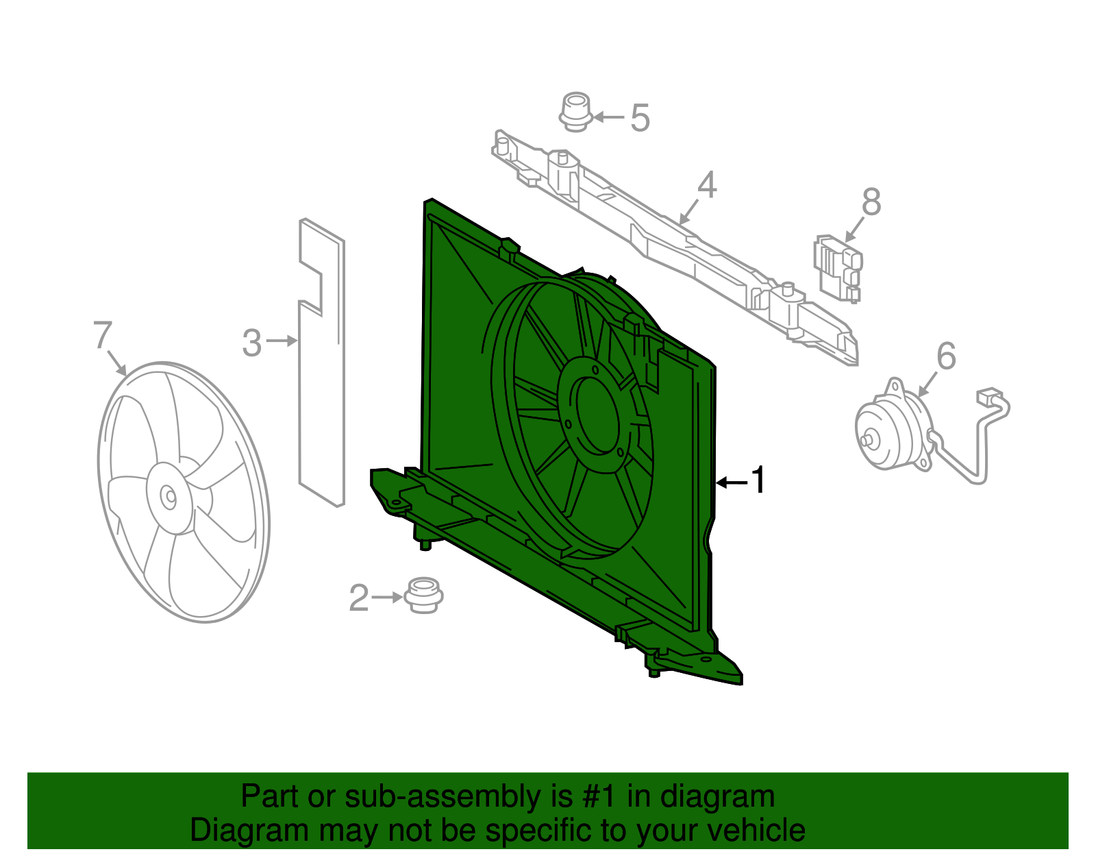 Fan Shroud - Scion (16711-22140)