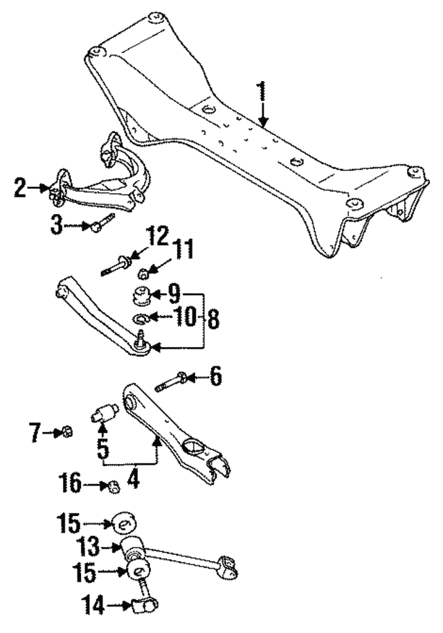 1994 1999 Mitsubishi Upper Control Arm Mb Mitsubishiparts Online