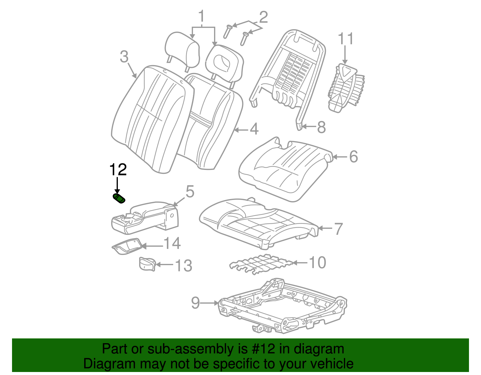 Module Assembly, P/Seat Heater Control - GM (88899787)