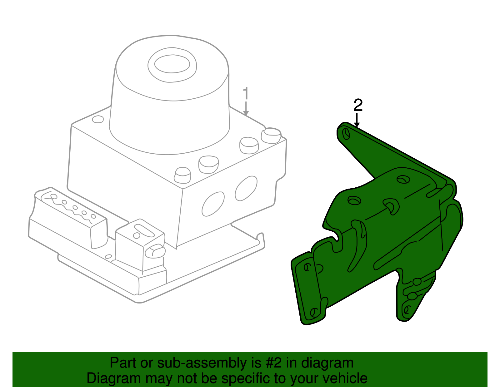Module Bracket - Ford (YL8Z-2C304-AA)