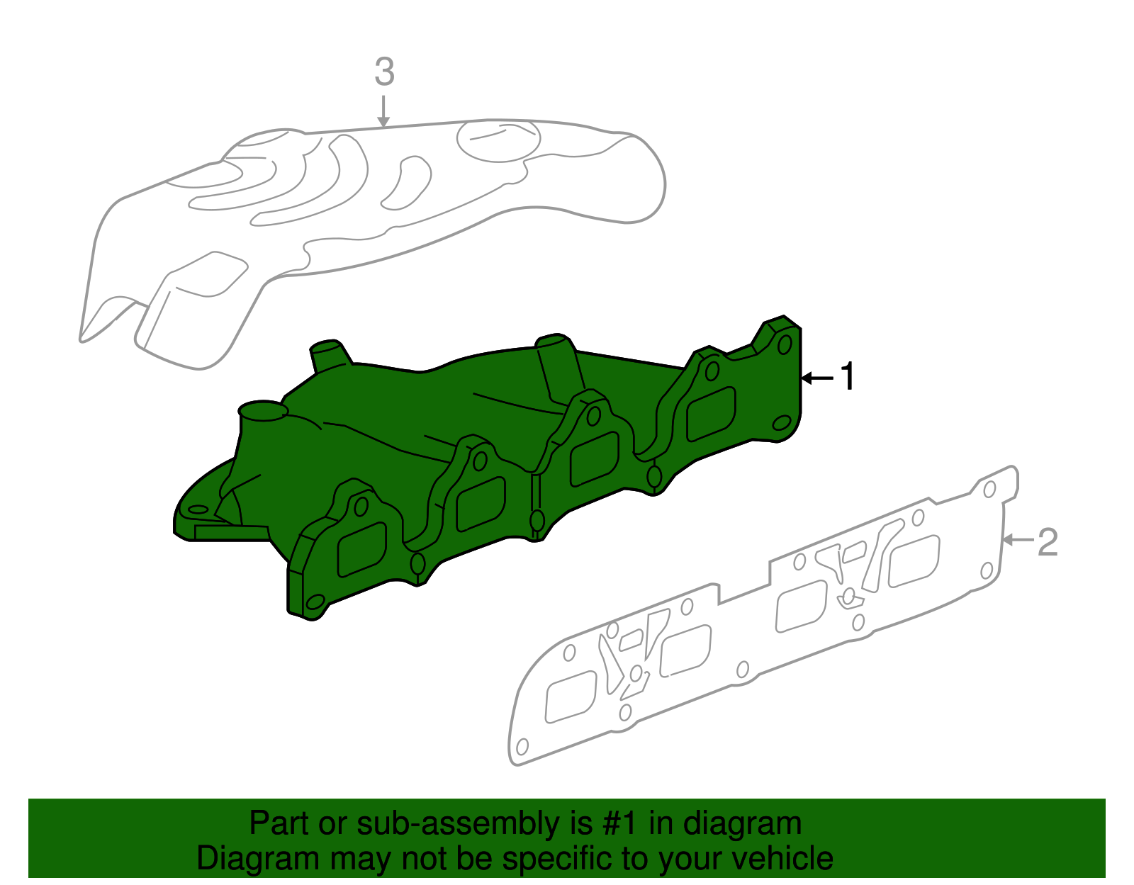 2.4L Exhaust Manifold 12672285 New GM OEM 2.4L Exhaust Manifold For 2015-2017 Chevy Equinox & GMC Terrain Cast Iron Exhaust Manifold Front - Foto 6