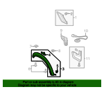 Genuine Ford Wheel Opening Molding HL3Z-16038-AB