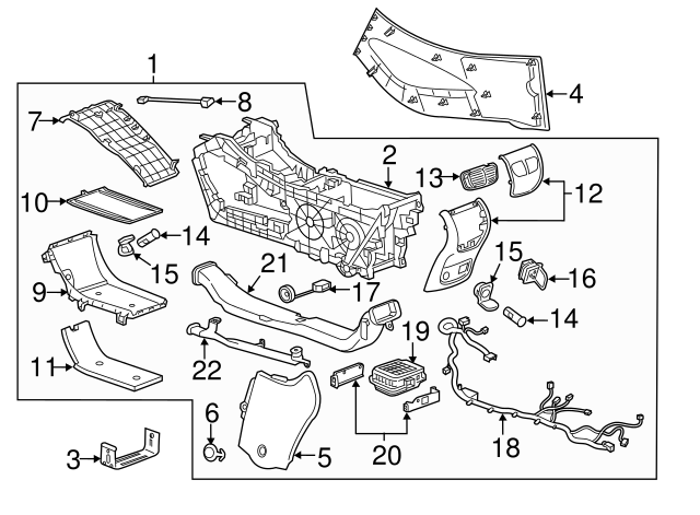 26309062 - Accessory AC and DC Power Control Module 2017-2019 Buick ...