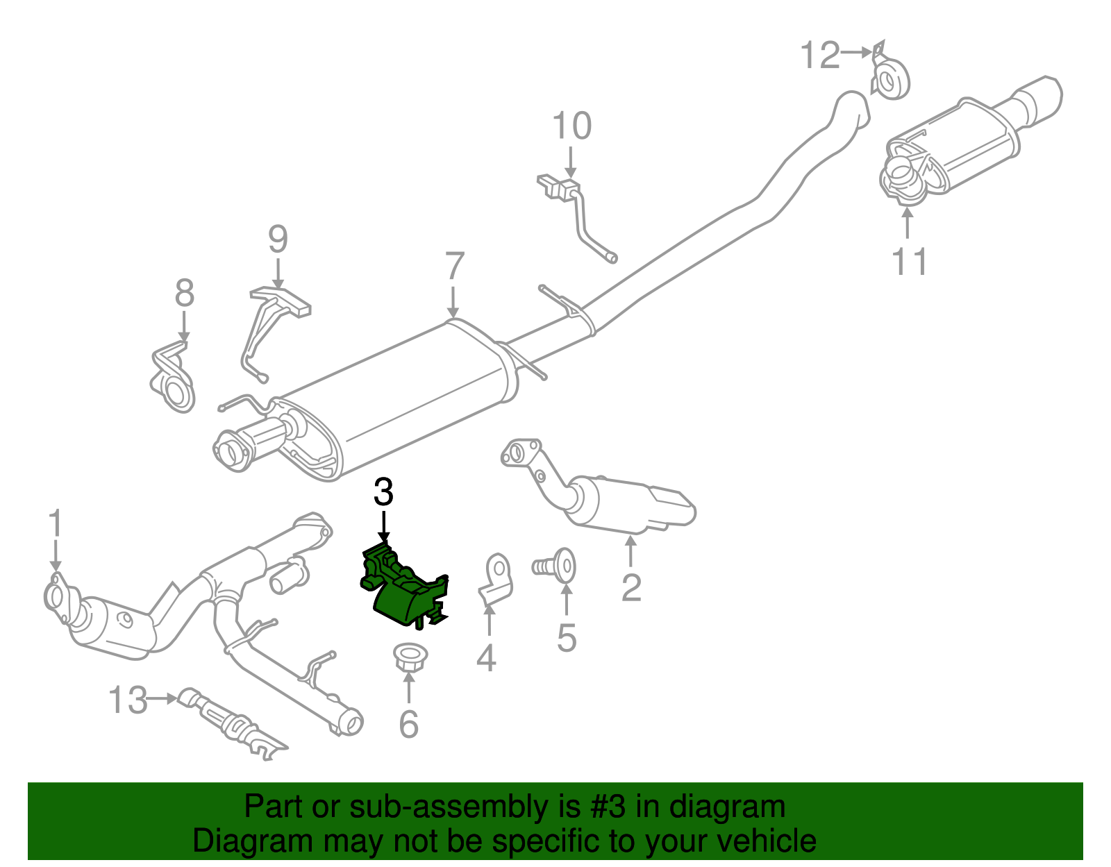 Trans Mount - Ford (GL3Z-6068-D)
