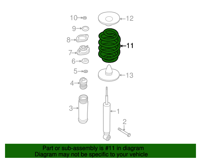 Genuine BMW 33536756984 Coil Spring FREE Shipping on Most