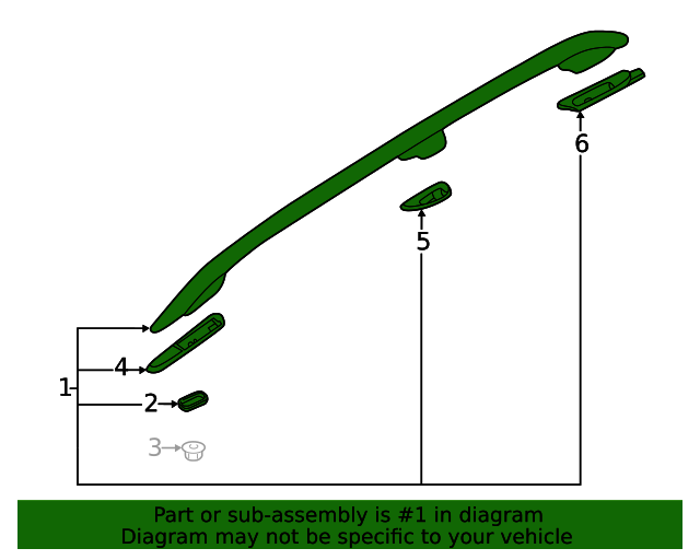 20192020 Subaru Crosstrek Roof Rack 91151FL050 QuirkParts