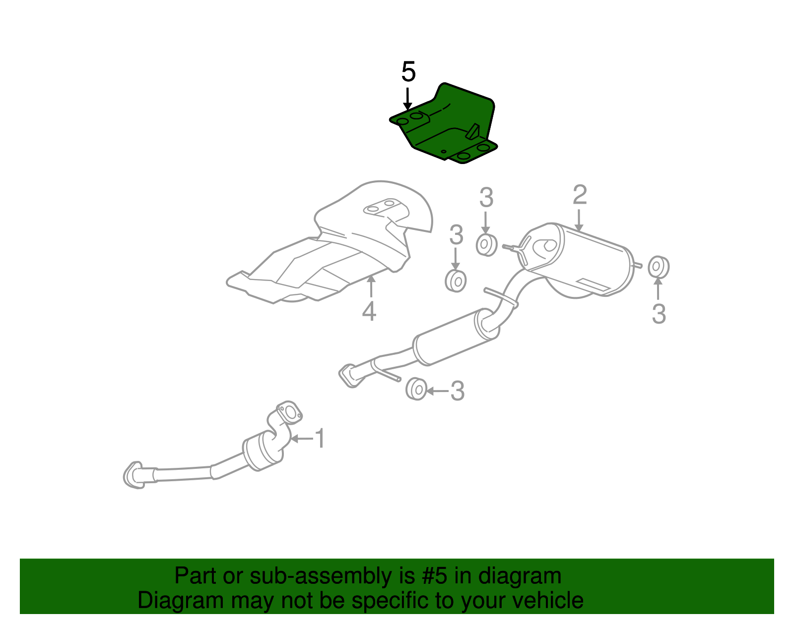 Shield, Exhaust Ht(AT R/Floor Panel) - GM (25926738)