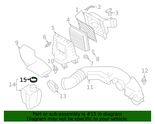 20182023 Subaru Engine Air Intake Resonator Grommet 46022AL030 Subaru Parts For You