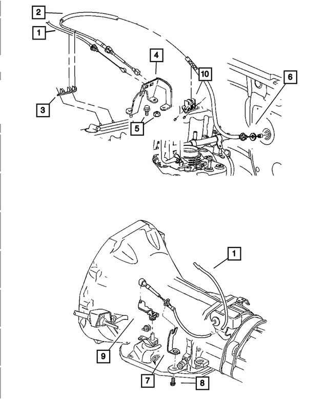20012006 Jeep Accelerator Cable Guide 52079029 My Mopar Parts