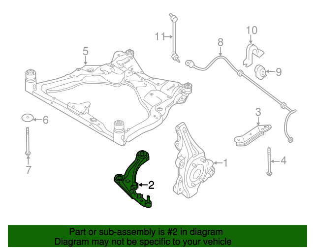 20132020 Infiniti Lower Control Arm 545003JA0D Infiniti Parts Online