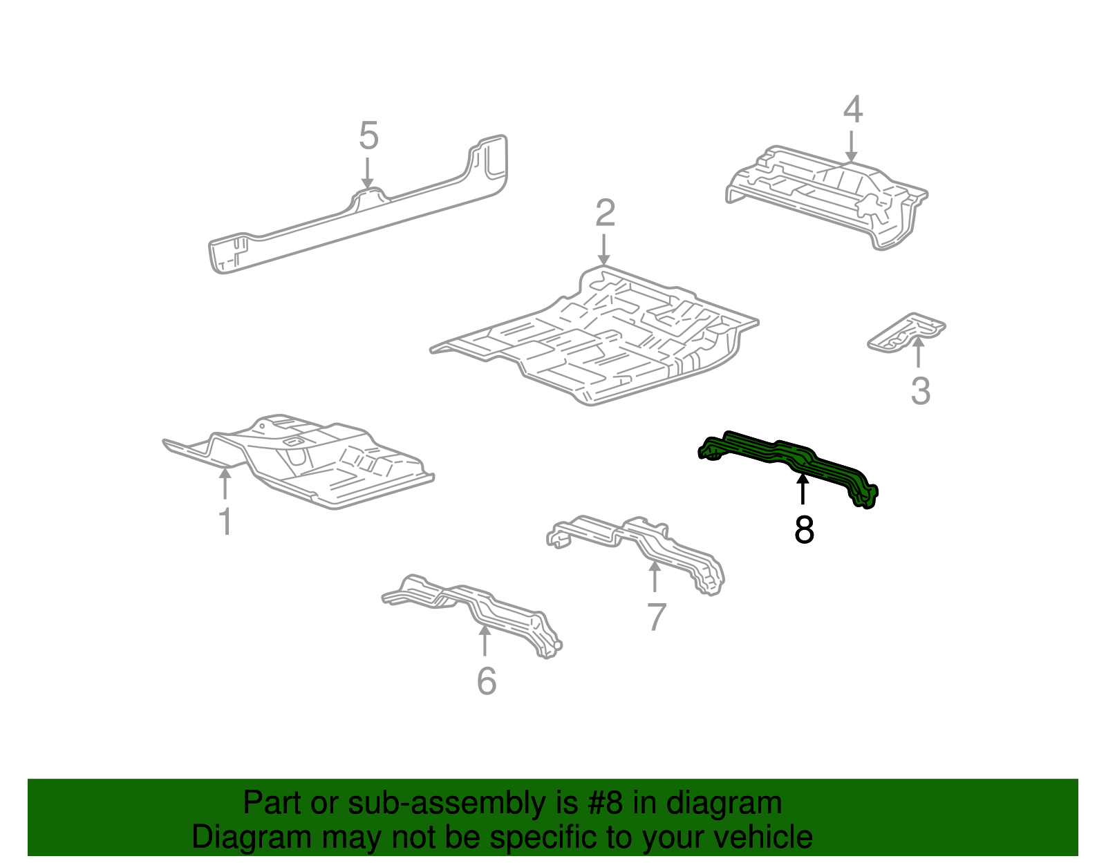 Cross-Member - Ford (YL3Z-16102A24-AA)