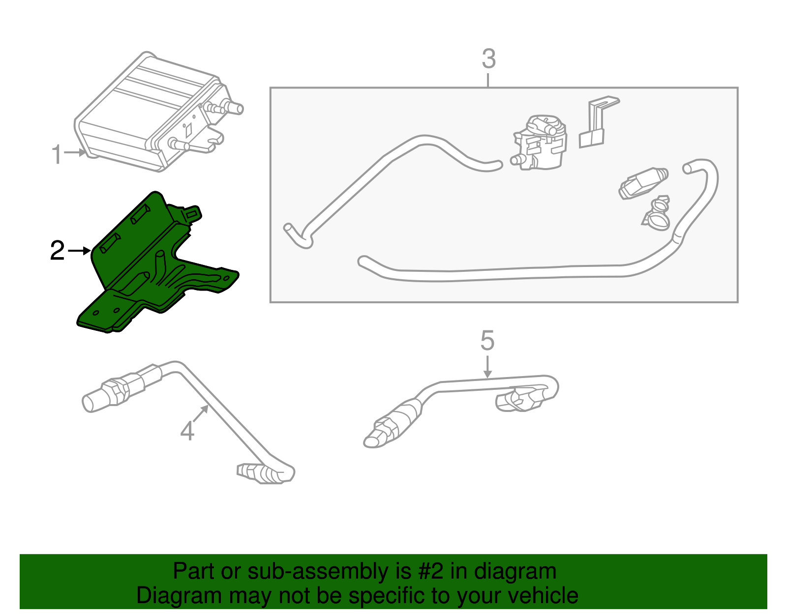 Vapor Canister Bracket - GM (84316722)