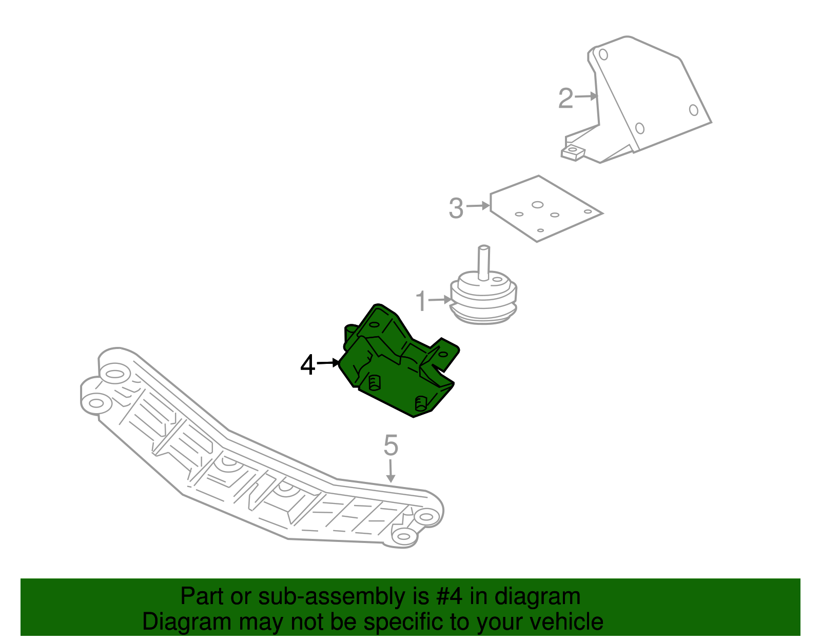 Mount Assembly-Trans - GM (92201410)
