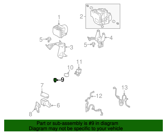 20032013 Toyota ABS Pump And Motor Relay 8826321010 Toyota Parts