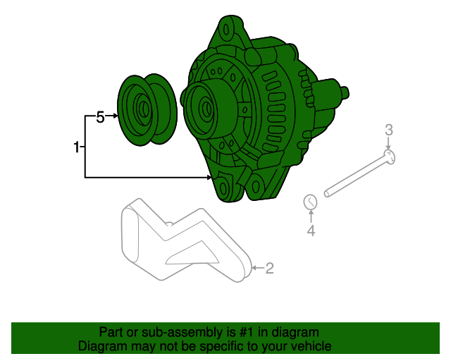 OEM 120 Amp Alternator For 2005-2009 Hyundai Santa Fe, Sonata, Tiburon & Kia Sportage – 37300-37800
