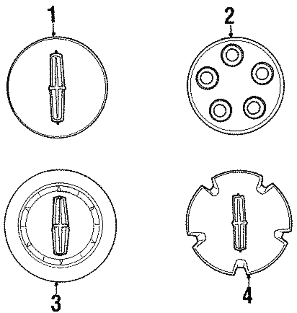 Wheel Cap - Ford (YF3Z-1130-AA)