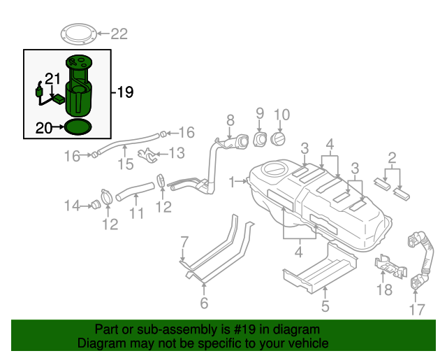20072013 Suzuki SX4 Fuel Pump Assembly 1510080840 Suzuki Car Parts