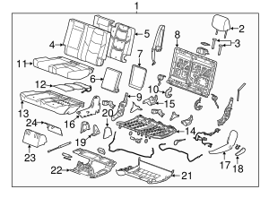 3D Printed Seat Back Latch & Housing For 2000-2006 Suburban/Yukon - Replacement For GM 88937926