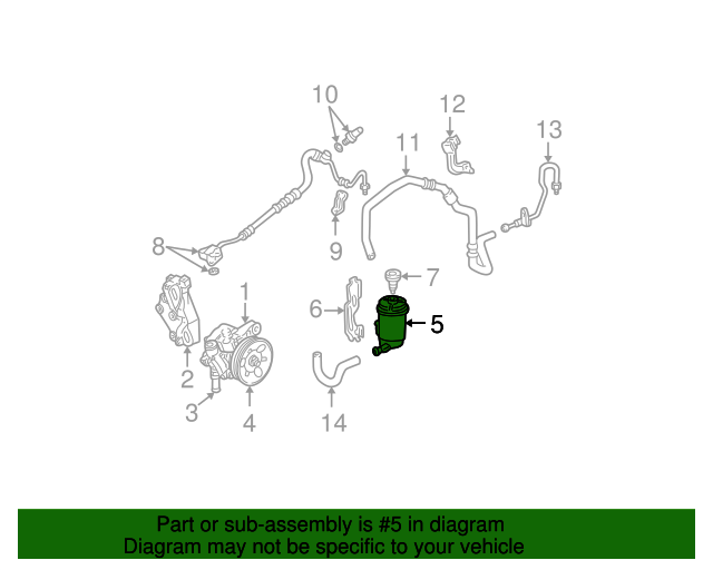 53701S5DA02 Tank, Power Steering Oil 20012005 Honda Civic