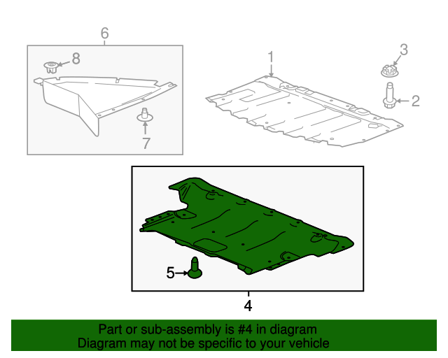 20192020 Cadillac CT6 Radiator Support Splash Shield 84621143
