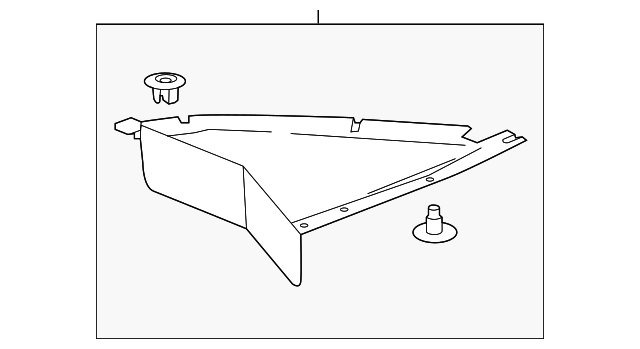 Front Tire Front Air Deflector - GM (84071765)
