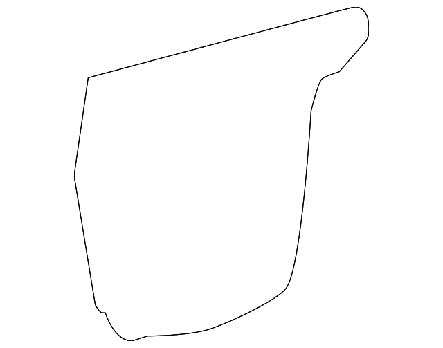 Passenger Side Front Door Water Deflector - GM (95980332)