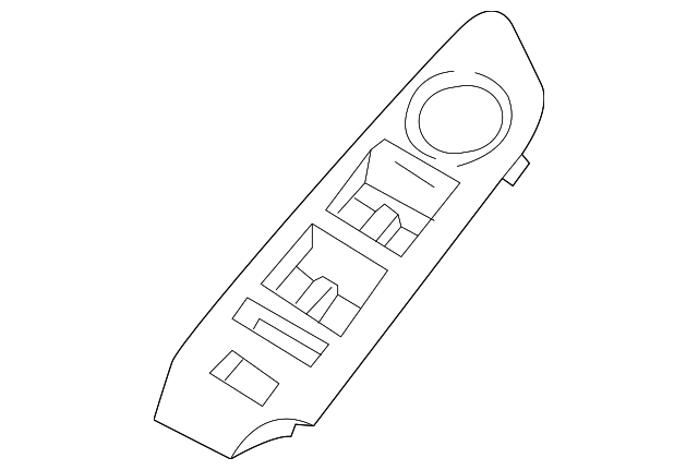 Cocoa Driver Side Front Door Armrest Switch Bezel - GM (95941663)