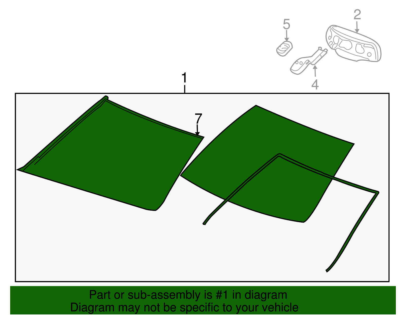 Windshield - Cadillac (84118917)